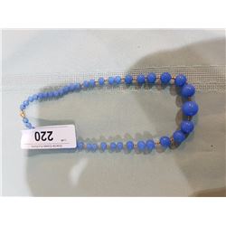 BEAD NECKLACE W/24K GOLD CLASP