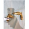 Image 1 : 2 VINTAGE BRASS CANE TOPPERS