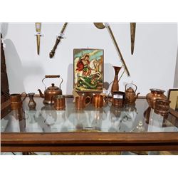 11 PCS VINTAGE COPPER WARE