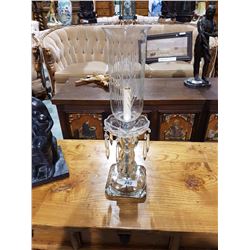 CRYSTAL DROP HURRICANE LAMP ELECTRIFIED