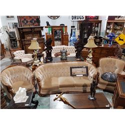 1930'S ART DECO 3 PC PARLOUR SET