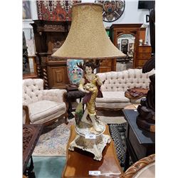 EARLY CAPODIMONTE LAMP 37"