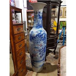 LARGE FLOOR STANDING ASIAN VASE 69" IN HEIGHT