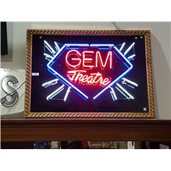 FABULOUS FRAMED NEON THEATRE SIGN