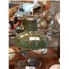 Image 1 : VINTAGE GREEN ENAMEL INDUSTRIAL LIGHT SHADE 12"