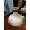 Image 1 : VINTAGE WHITE ENAMEL INDUSTRIAL LIGHT SHADE 12"