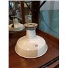 Image 1 : VINTAGE WHITE ENAMEL INDUSTRIAL LIGHT SHADE 12"