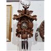 Image 1 : IMPRESSIVE BLACK FOREST CUCKOO CLOCK W/SWISS CHIMES