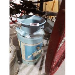 PAINTED VINTAGE MILK CAN NO LID