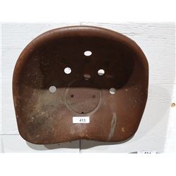 LARGE ANTIQUE DEEP SEAT TRACTOR SEAT