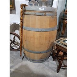 LARGE OAK WINE BARREL