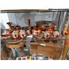 Image 1 : SHELF OF 31 PCS OF COPPERWARE