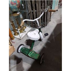 VINTAGE GREEN/WHITE KIDS TRICYCLE
