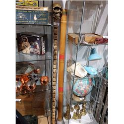 RAIN STICK & CARVED SKULL SCEPTRE
