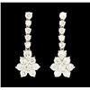 Image 1 : 1.78 ctw Diamond Earrings - 14KT White Gold