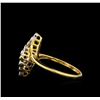 Image 3 : 0.16 ctw Diamond Ring - 14KT Yellow and White Gold