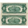 Image 2 : 1953 $2 AU Uncirculated Certificate Currency Lot of 2