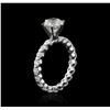 Image 3 : 14KT White Gold 2.71 ctw Diamond Ring