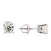 Image 2 : 1.40 ctw Diamond Stud Earrings - 14KT White Gold
