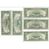 Image 4 : 1963 $5 Red Seal Bill Lot of 10