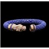 Image 1 : Cozmo Sterling Silver Crystal Panther Cuff Bracelet