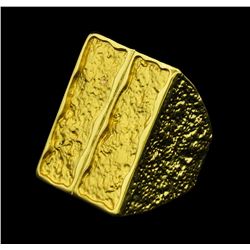 Rectangular Ring - Gold Plated