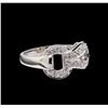 Image 2 : 0.35 ctw Diamond Ring - 18KT White Gold