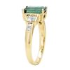 Image 2 : 1.89 ctw Green Tourmaline and Diamond Ring - 14KT Yellow Gold