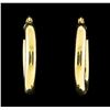 Image 1 : 14KT Yellow Gold Circle Earrings