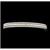 Image 1 : 1.72 ctw Diamond Bangle Bracelet - 14KT White Gold