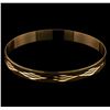 Image 1 : Engraved Bangle Bracelet - 18KT Yellow Gold