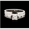 Image 2 : 14KT White Gold 0.71 ctw Diamond Ring