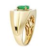 Image 2 : 1.91 ctw Emerald and Diamond Ring - 14KT Yellow Gold