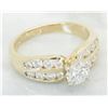 Image 6 : 1.38 ctw Diamond Ring - 14KT Yellow Gold