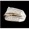 Image 1 : 0.84 ctw Diamond Ring - 14KT Rose and White Gold