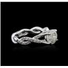 Image 1 : 14KT White Gold 1.85 ctw Diamond Ring