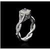 Image 3 : 14KT White Gold 1.85 ctw Diamond Ring