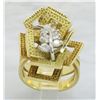 Image 6 : 0.35 ctw Diamond Ring - 18KT Yellow Gold