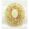Image 2 : Opal Brooch - 14KT Yellow Gold