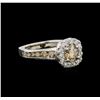Image 1 : 14KT White Gold 1.81 ctw Fancy Brown Diamond Ring