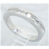 Image 5 : 0.50 ctw Certified Celebration Diamond Band - 18KT White Gold