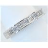 Image 8 : 0.50 ctw Certified Celebration Diamond Band - 18KT White Gold