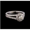 Image 1 : 1.06 ctw Diamond Ring - 14KT White Gold