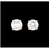Image 1 : 0.70 ctw Diamond Stud Earrings - 14KT White Gold