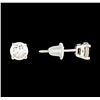 Image 2 : 0.70 ctw Diamond Stud Earrings - 14KT White Gold