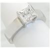 Image 7 : GIA Cert 1.29 ctw Diamond Solitaire Ring - 14KT White Gold