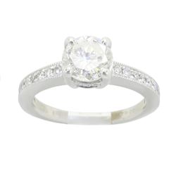 1.05 ctw Diamond Ring - 18KT White Gold