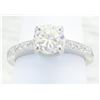 Image 4 : 1.05 ctw Diamond Ring - 18KT White Gold
