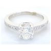 Image 7 : 1.05 ctw Diamond Ring - 18KT White Gold