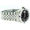 Image 2 : Rolex Stainless Steel 1.20 ctw Diamond and Sapphire DateJust Men's Watch